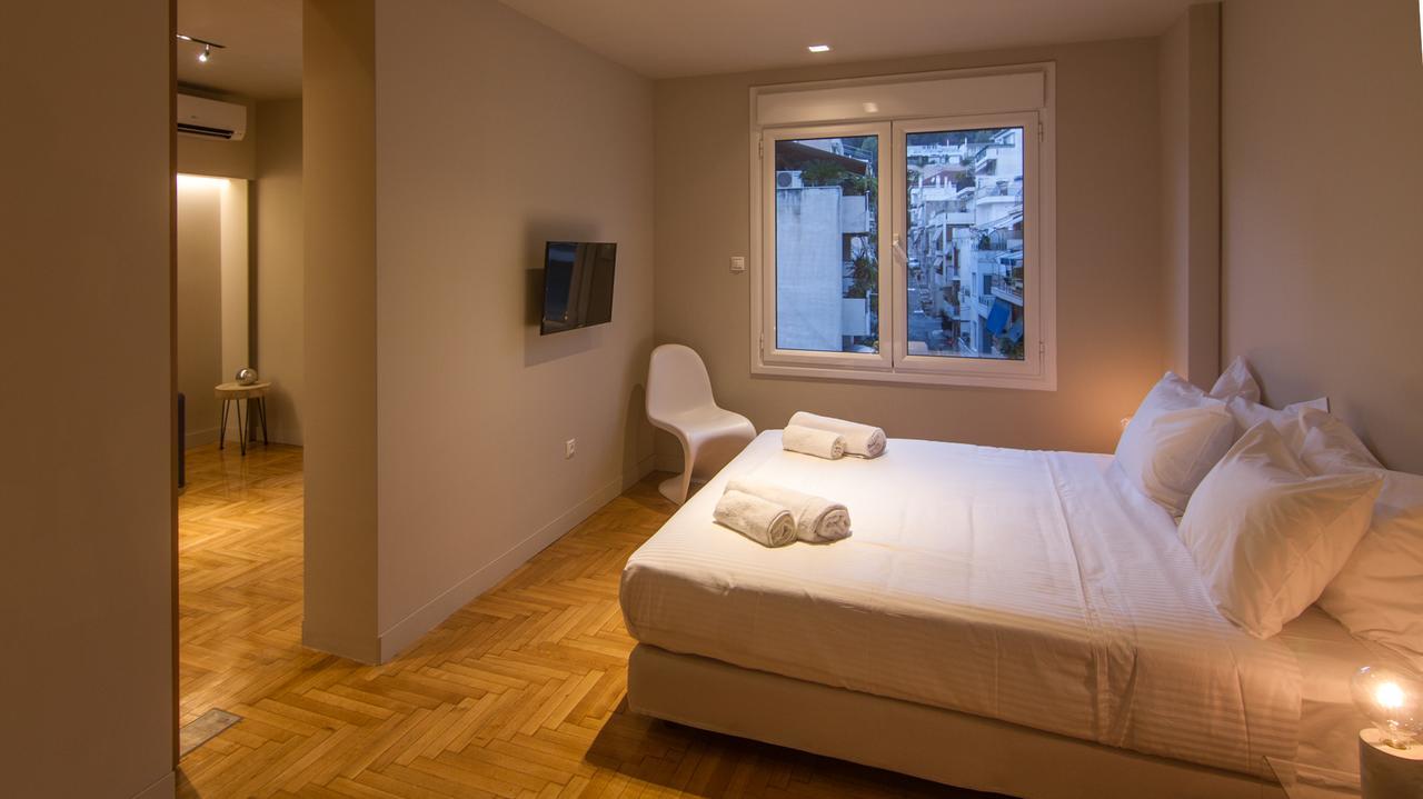 Aba Junior Apartment Veikou Street Atena Exterior foto